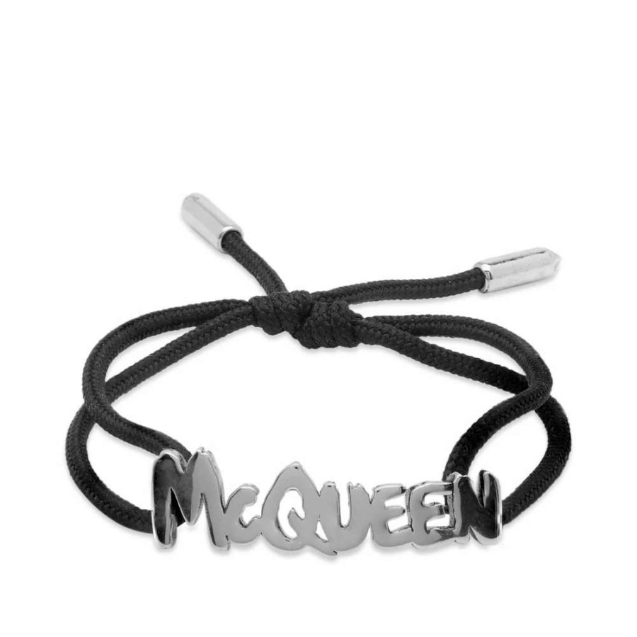 Accessories * | Alexander Mcqueen Grafitti Logo Freindship Bracelet