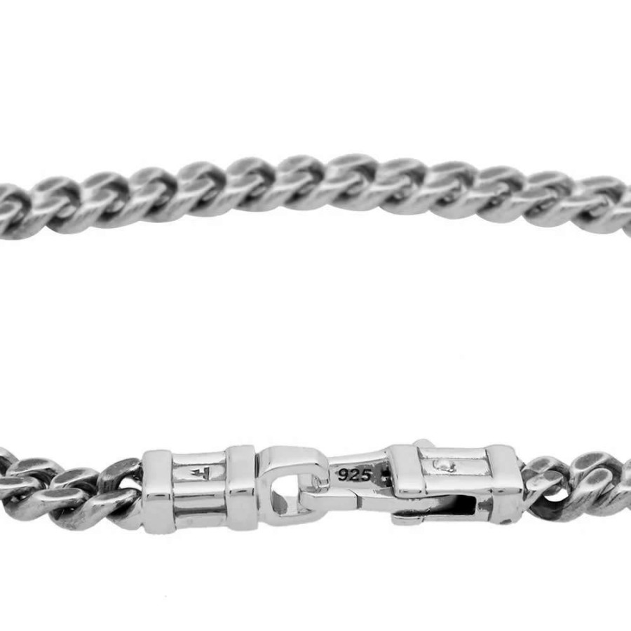 Accessories * | Tom Wood 7.7 Curb Bracelet L