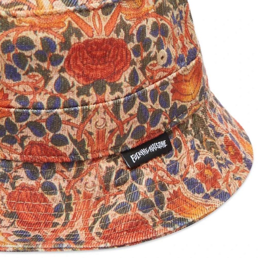 Accessories * | Fucking Awesome Floral Cord Bucket Hat