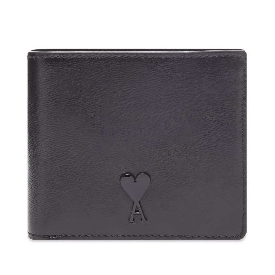 Accessories * | Ami Heart Logo Billfold Wallet